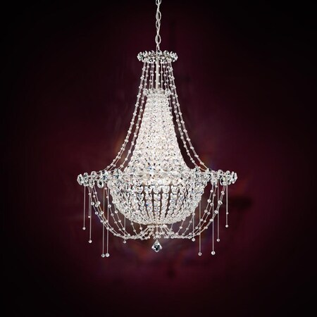 Schonbek Chrysalita 6 Light 110V Chandelier in Stainless Steel with Crystal Spe CM8326N-401A